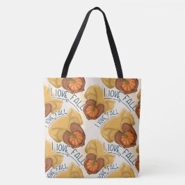BOLSA TOTE MULHER DE SUÉTER DOURADO SEGURANDO PEQUENA ABÓBORA