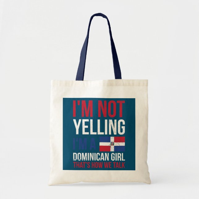 Bolsa Tote Mulher Design do Orgulho Dominicano para Orgulho O (Frente)