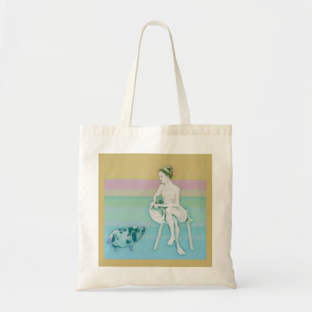 Bolsa Tote Mulher e Porco (Frente)