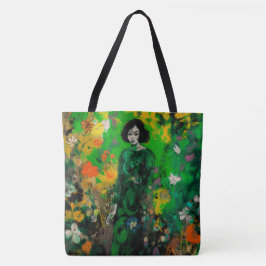 Bolsa Tote mulher em campo colorido