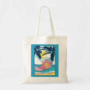 Bolsa Tote Mulher em Hammock na Praia