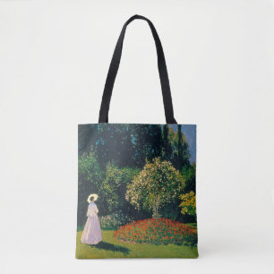 Bolsa Tote Mulher em jardim, Monet