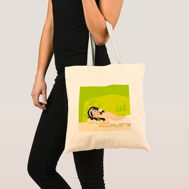 Bolsa Tote Mulher Em Spa Tote Bag (Criador carregado)