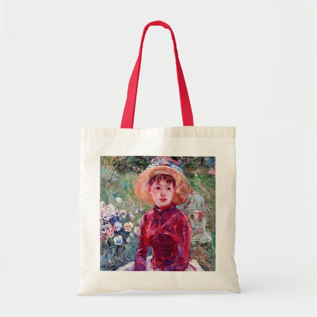 Bolsa Tote Mulher em Vermelho, Berthe Morisot (Frente)