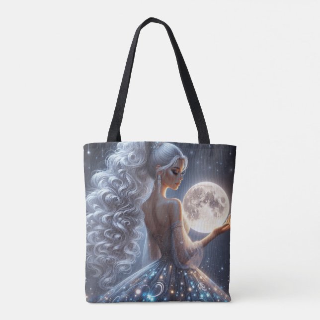 Bolsa Tote Mulher etérea & lua (Verso)