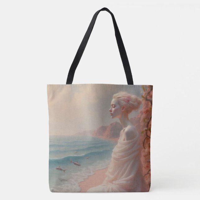 Bolsa Tote Mulher etérea na praia de Dreamy (Frente)