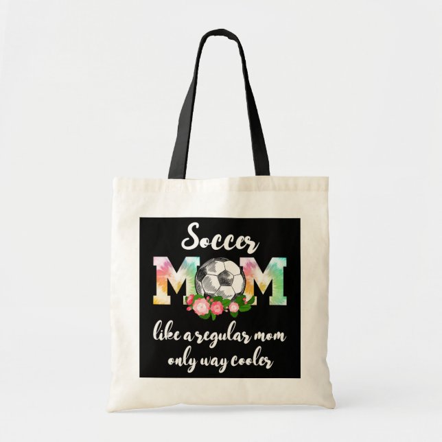 Bolsa Tote Mulher Futebol Mamãe como mãe normal só de jeito (Frente)