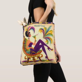 Bolsa Tote Mulher futurística do meio século Mardi Gras Marti