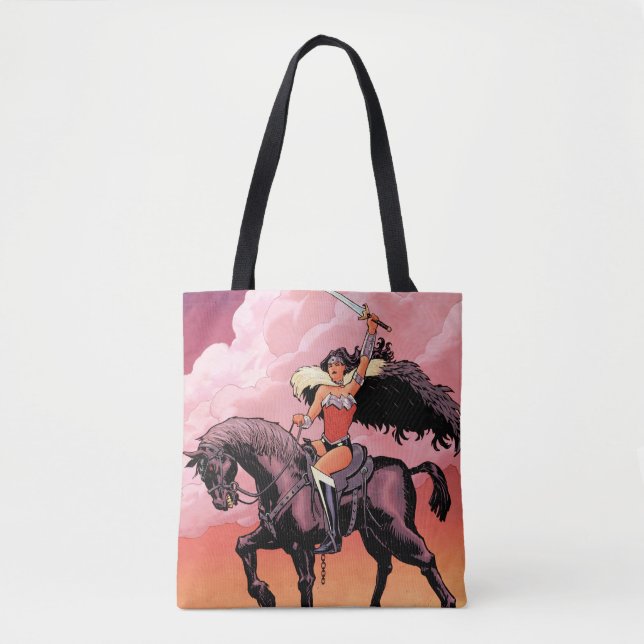 Bolsa Tote Mulher Maravilha Novo Cobrir 52 Quadrinhos #24 (Frente)