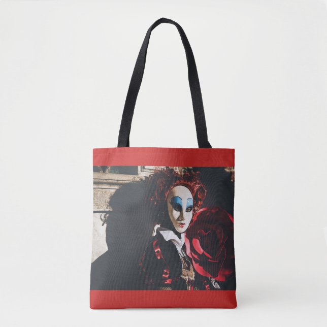 Bolsa Tote Mulher mascarada no carnaval de Veneza (Frente)