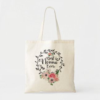 Bolsa Tote Mulher Melhor Não Nunca Decoração Floral Vovó