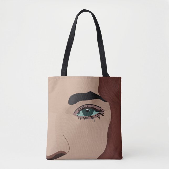Bolsa Tote Mulher Menina Rosto  (Frente)