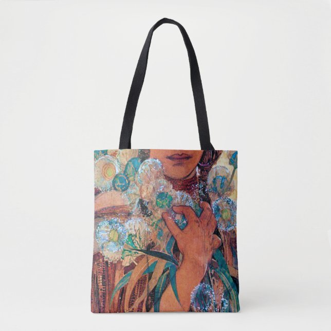Bolsa Tote Mulher Nativa Americana, Mucha (Frente)
