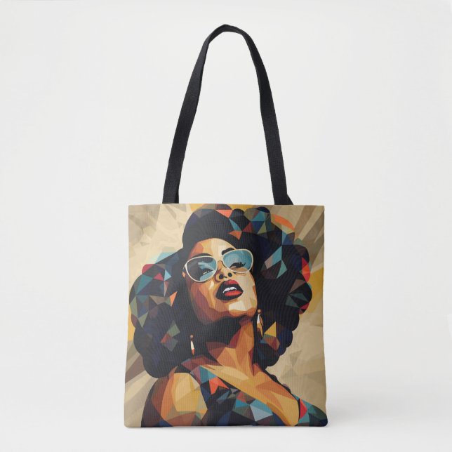 Bolsa Tote Mulher Negra: Artista Cubista (Frente)