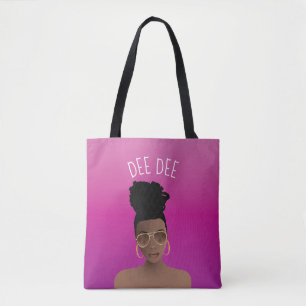 Bolsa Tote Mulher Negra com matizes Dourados e borda alta, ma