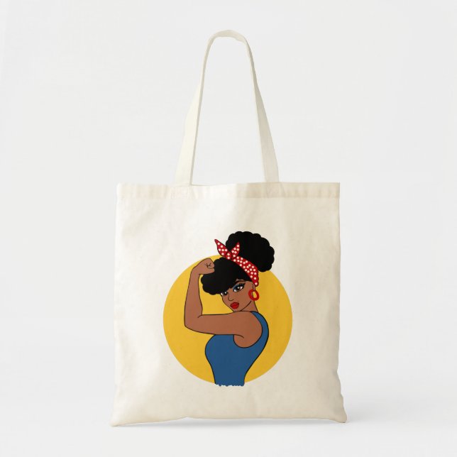 Bolsa Tote Mulher Negra Forte (Frente)