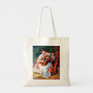 Bolsa Tote Mulher Tocando a Guitarra por Pierre Renoir