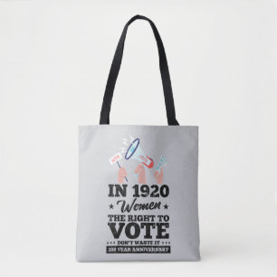 Bolsa Tote Mulher Vaga Direito A Votar Eleições Engraçadas 20