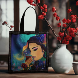 Bolsa Tote Mulheres caprichosas com rosas