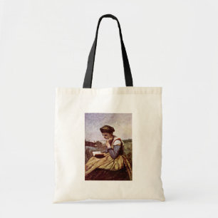Bolsa Tote Mulheres da leitura por Corot Jean-Baptiste-Camilo