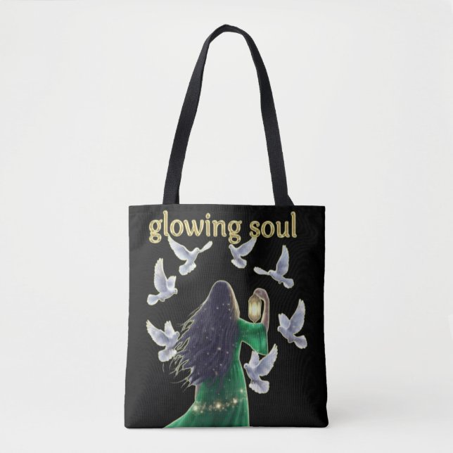 Bolsa Tote Mulheres espirituais com lanterna TODO DIA (Frente)