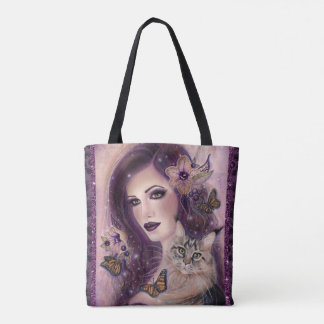 Bolsa Tote Mulheres fantasia com gato por Renee Lavoie