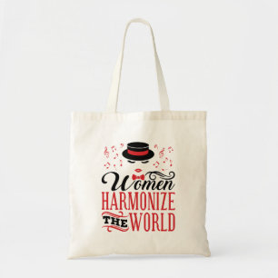 Bolsa Tote Mulheres Harmonizam o Canto de Barbershop Mundial