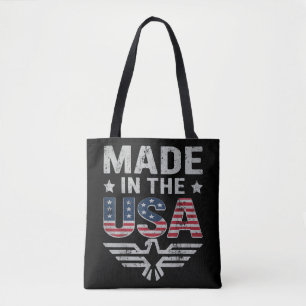 Bolsa Tote Mulheres Homens do 4 de Julho Bandeira Americana P