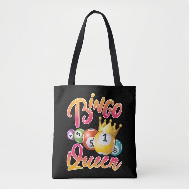 Bolsa Tote Mulheres Jogadoras Rainhas do Bingo (Frente)