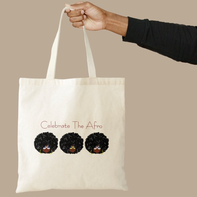 Bolsa Tote Mulheres Negras Celebram O Saco De Tote Afro (Three afros - celebrate the afro)