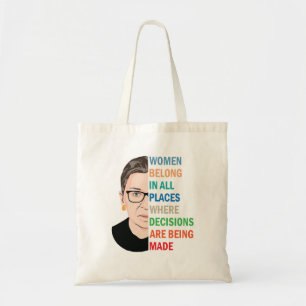 Bolsa Tote Mulheres Pertencem A Todos Os Lugares Ruth Bader G