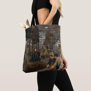 Bolsa Tote Mulheres trabalhando em uma fábrica de munições em