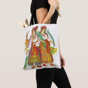 Bolsa Tote Mulheres ucranianas na sacola do vestido de Kyivan