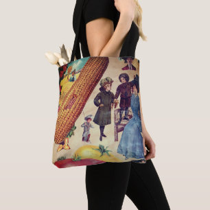 Bolsa Tote Mulheres Vitorianas com Milho e Tomates