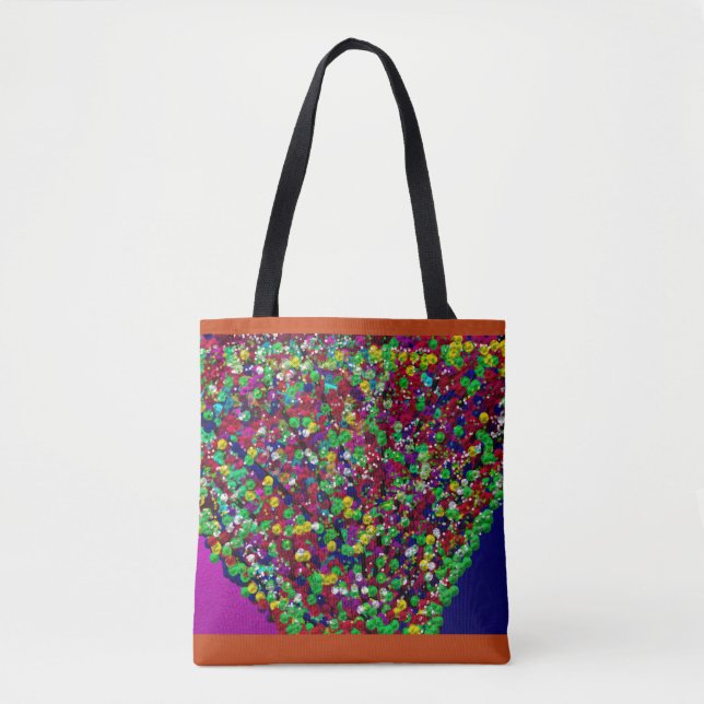 Bolsa Tote Multicolored Tree Between Worlds (Frente)