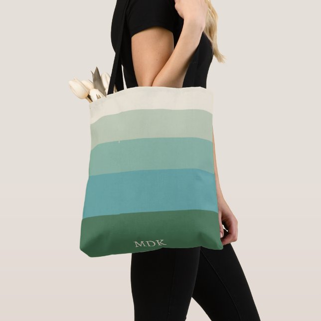 Bolsa Tote Multicolores Personalizados - 5 faixas (Close Up)