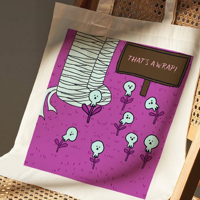 Bolsa Tote Múmia Fofa de Halloween (Criador carregado)