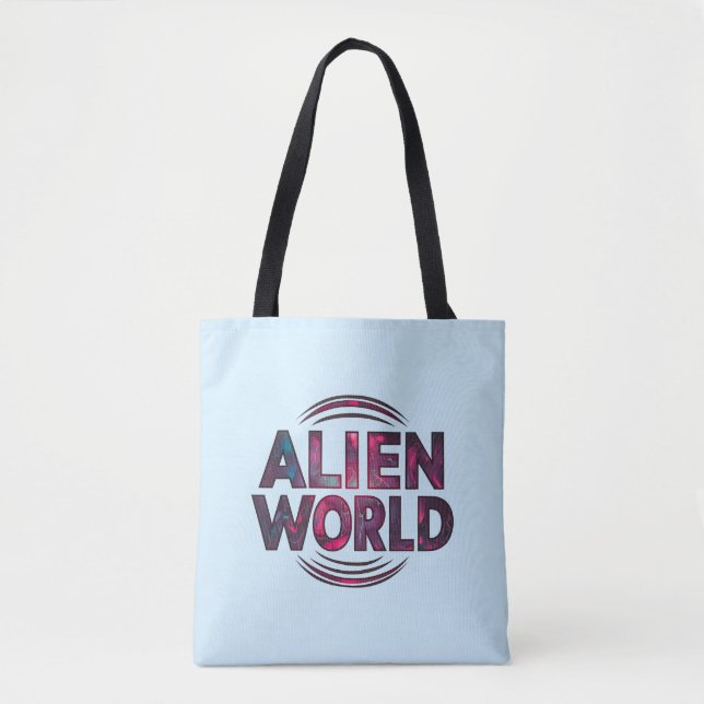 Bolsa Tote Mundo alienígena (Frente)