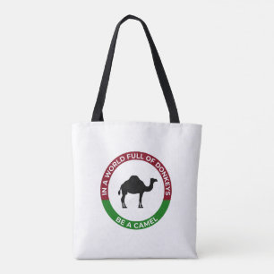 Bolsa Tote Mundo de Burros seja um Camelo