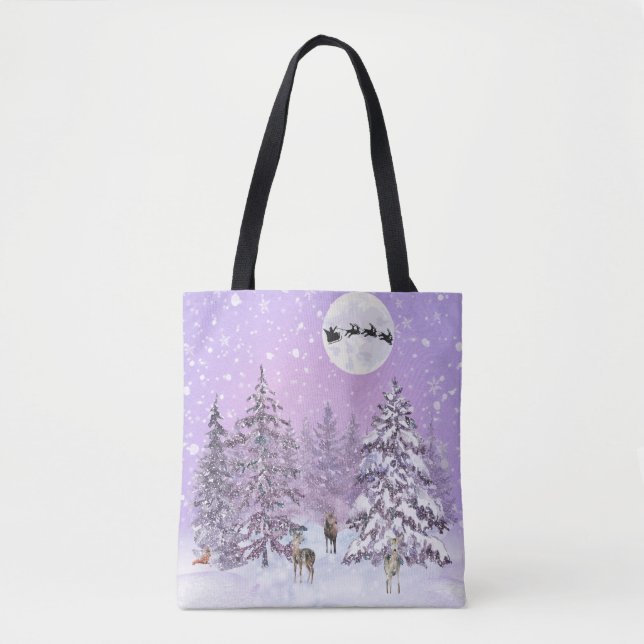 Bolsa Tote mundo de inverno (Frente)
