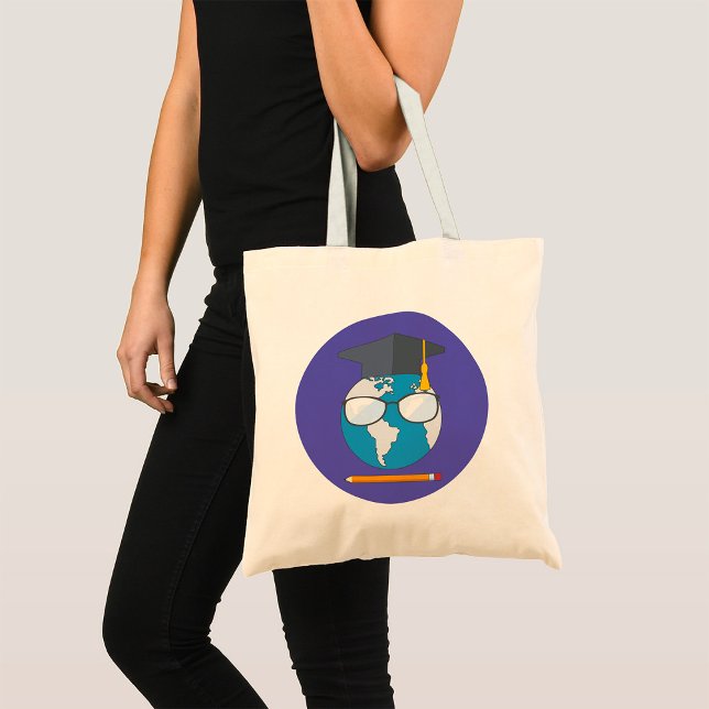 Bolsa Tote Mundo Educado (Criador carregado)