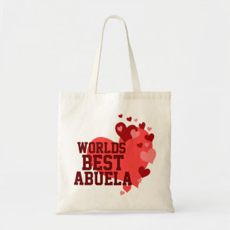 Bolsa Tote Mundos o melhor Abuela personalizado