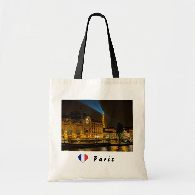 Bolsa Tote Musée d'Orsay em Paris à noite (Frente)