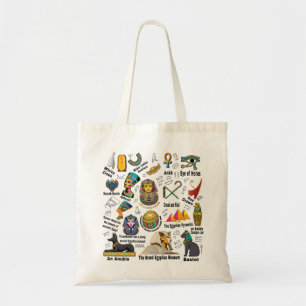 Bolsa Tote Museu Egípcio Grandioso Design do Patrimônio Egípc