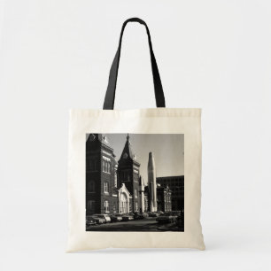 Bolsa Tote Museu Nacional do Espaço Aéreo Vintage EUA Washing