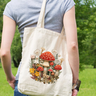 Bolsa Tote Mushroom Cottagecore