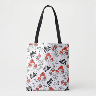 Bolsa Tote Mushroom Fungi: Arte na Linha da Natureza