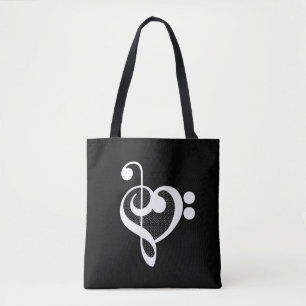 Bolsa Tote Music Heart - I Love Music