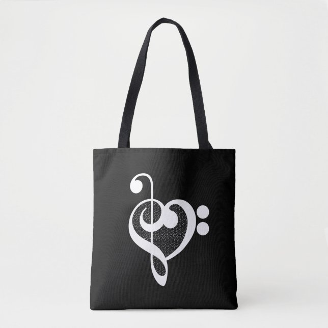Bolsa Tote Music Heart - I Love Music (Frente)