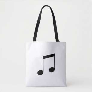 Bolsa Tote Music One Black Beam Note,